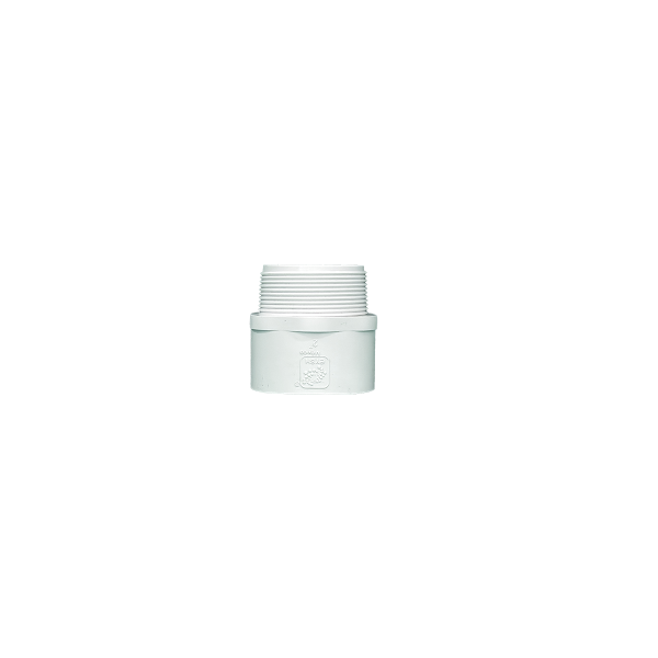 Adaptador macho 2" shc 40 pvc de 25 piezas por embalaje