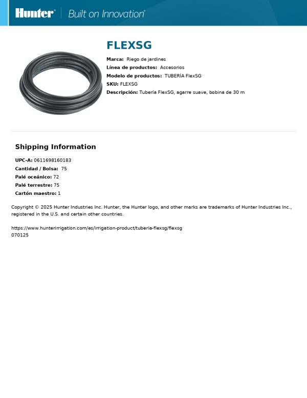 Tubería FlexSG Rollo 100' - Imagen 2