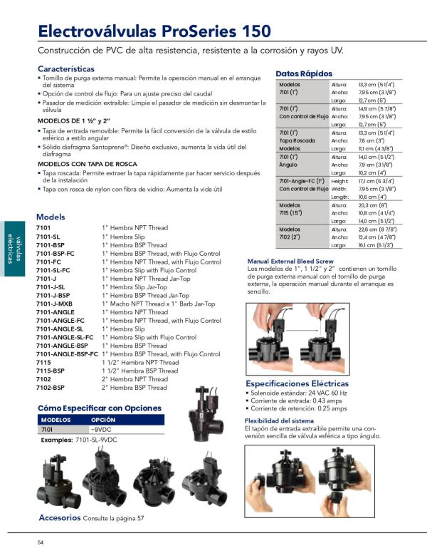 Válvula eléctrica PROSERIES 150 de 1 ½" NPT - Imagen 2