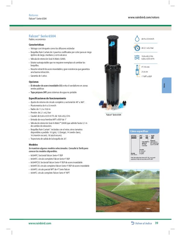 Rotor F4PC Falcon 6504 Circulo Parcial caja con 12 pzas - Imagen 2