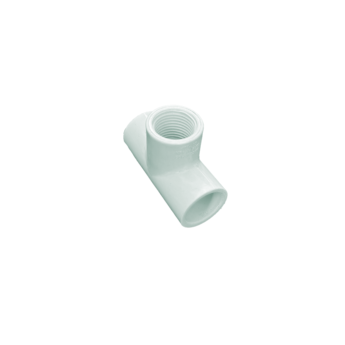 Tee reducida 1/2 x 1/2" roscada de 100 piezas por embalaje
