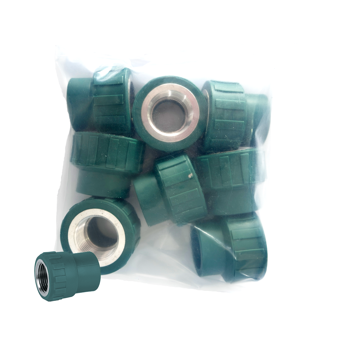 Conexión Hembra 3/4" de termofusión PPR Embalaje de 50 piezas