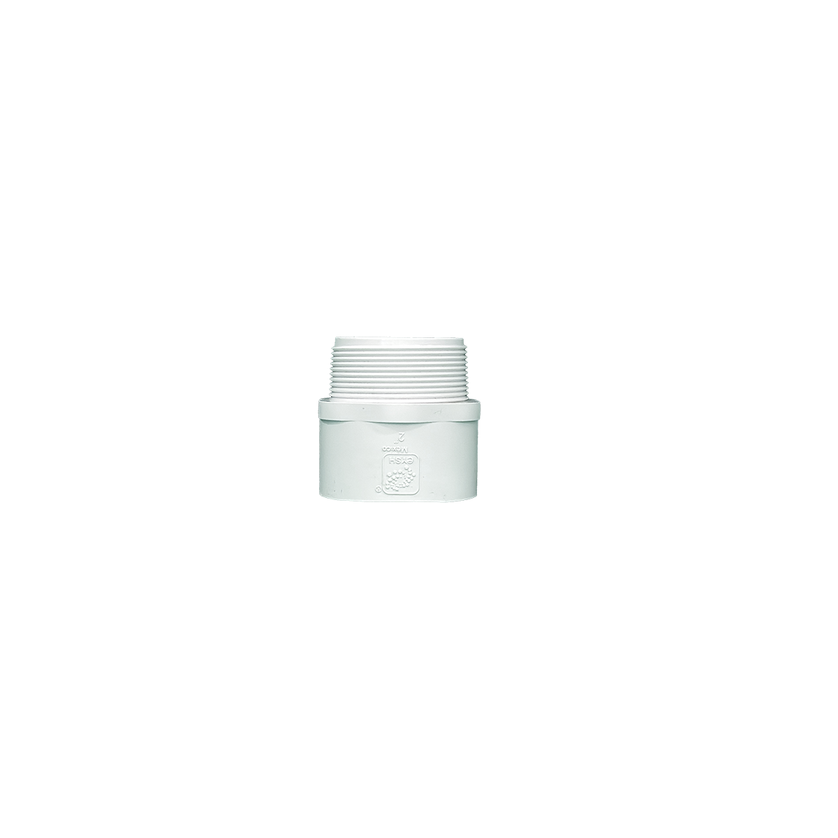 Adaptador macho 2" shc 40 pvc de 25 piezas por embalaje