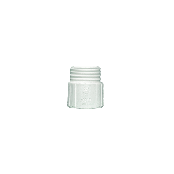Adaptador macho 2 1/2" shc 40 pvc de 10 piezas por embalaje