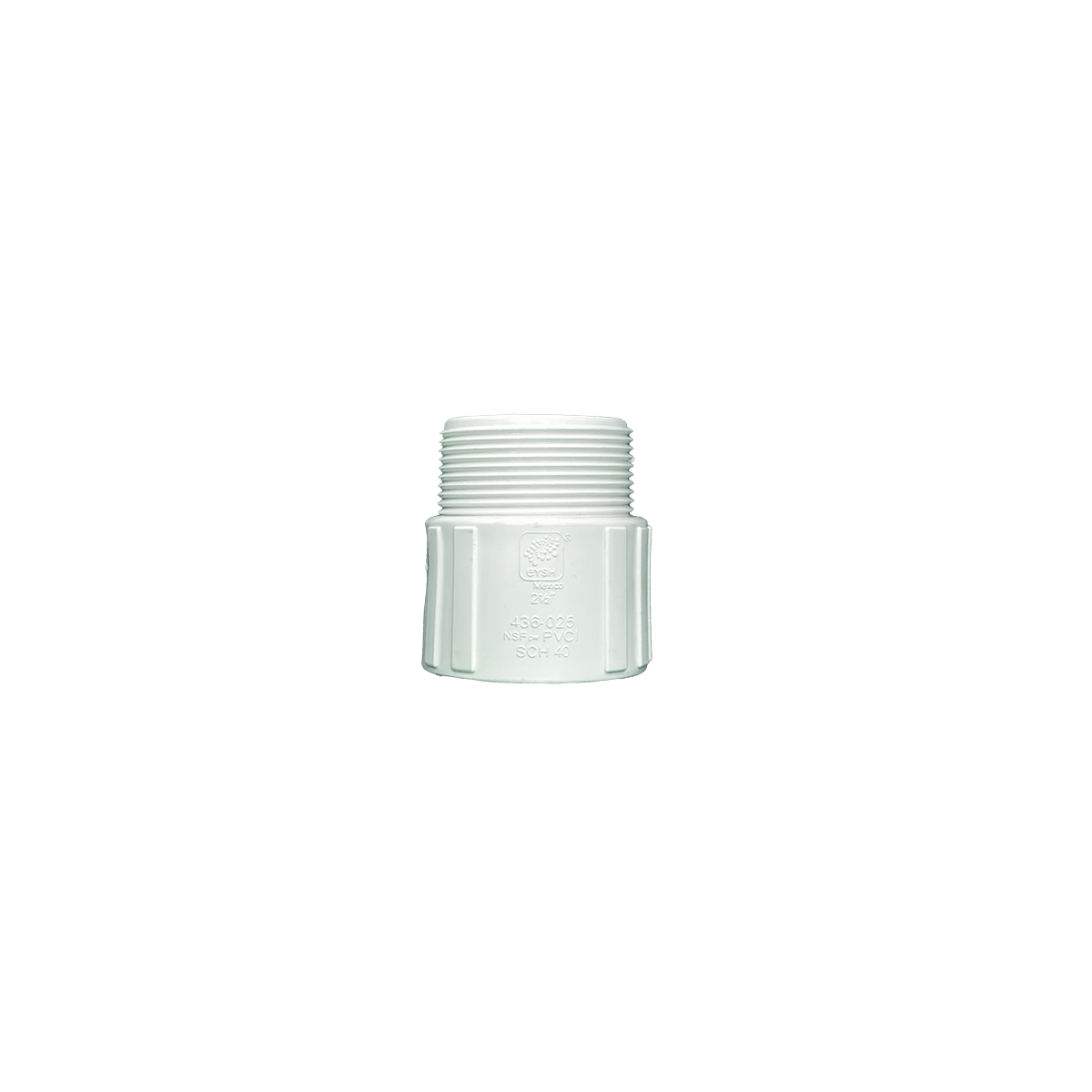 Adaptador macho 2 1/2" shc 40 pvc de 10 piezas por embalaje