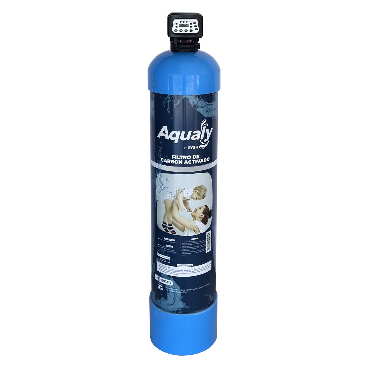 Filtro de agua de carbón activado de 1.5 pies cúbicos